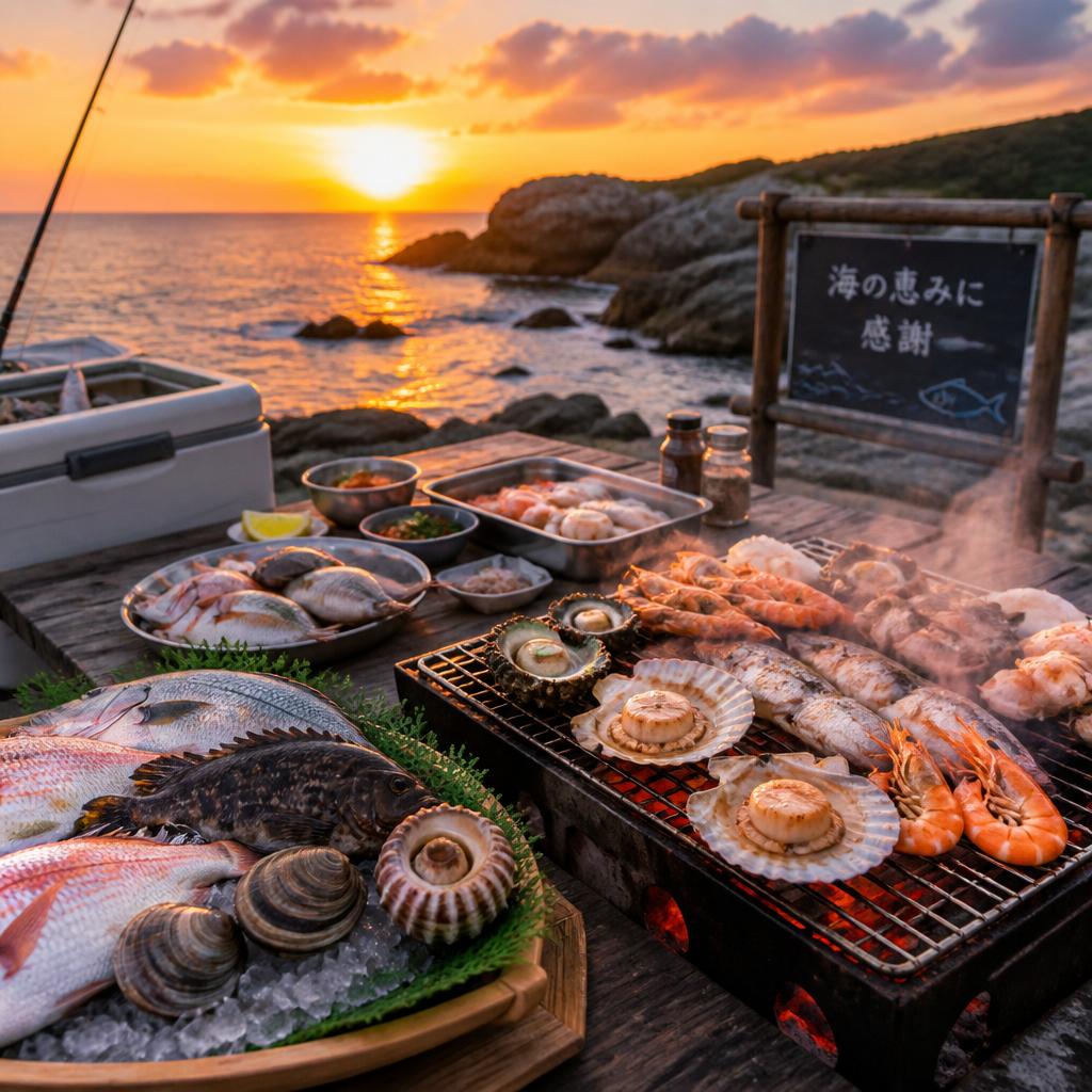 釣りとバーベキューの贅沢体験