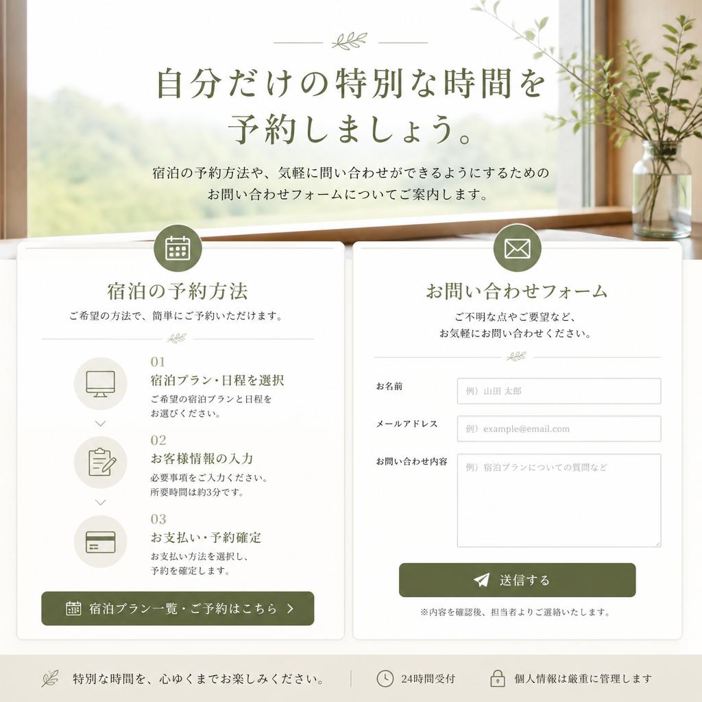 7. お問い合わせ・予約方法