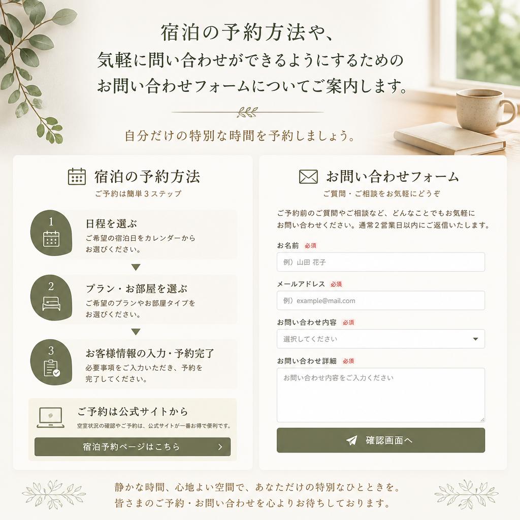 7. お問い合わせ・予約方法