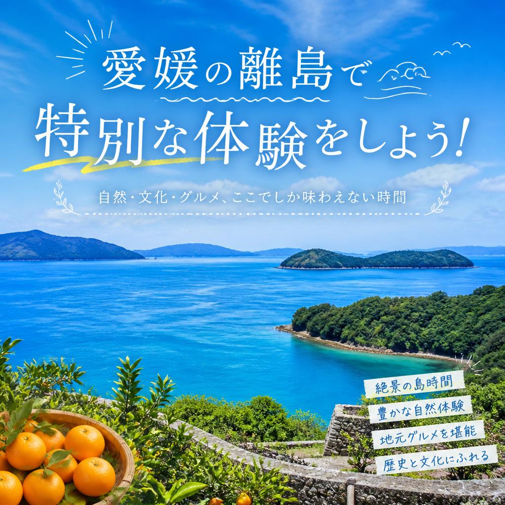 愛媛の離島で特別な体験をしよう！