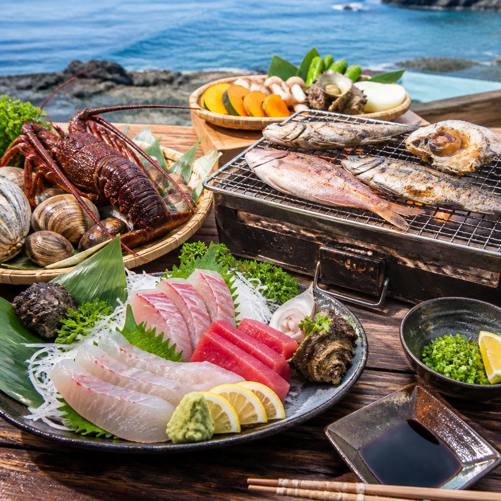2. 新鮮な海の幸を堪能できる！