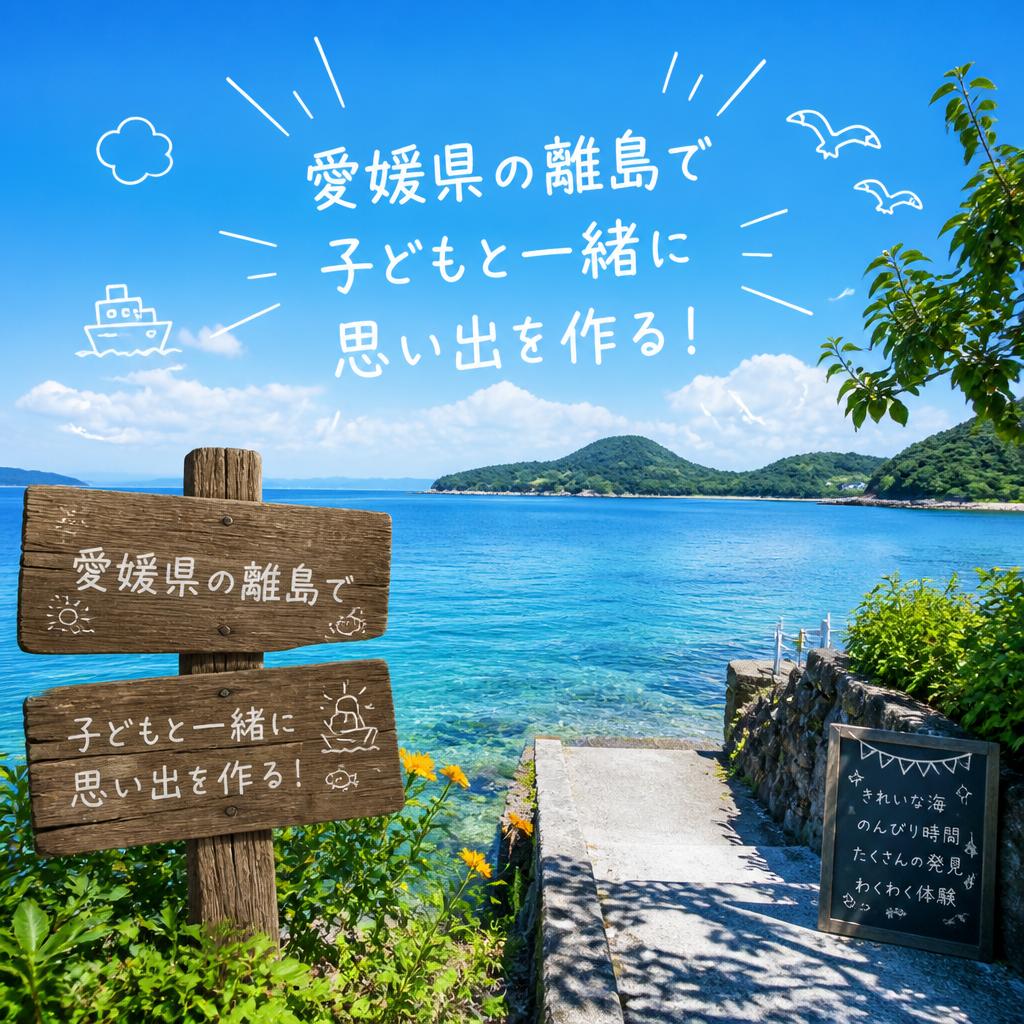 愛媛県の離島で子どもと一緒に思い出を作る！