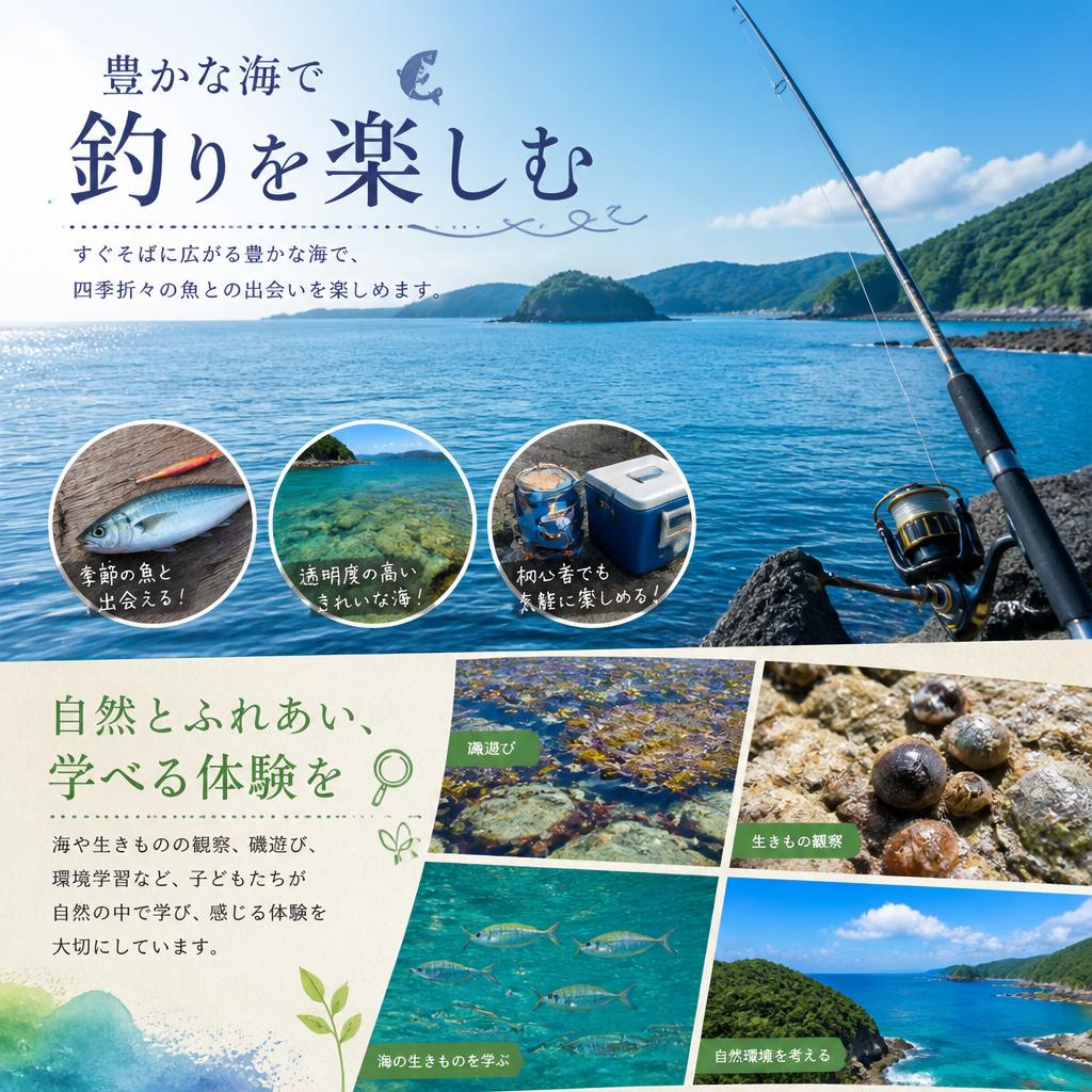 釣りができる特別なロケーション