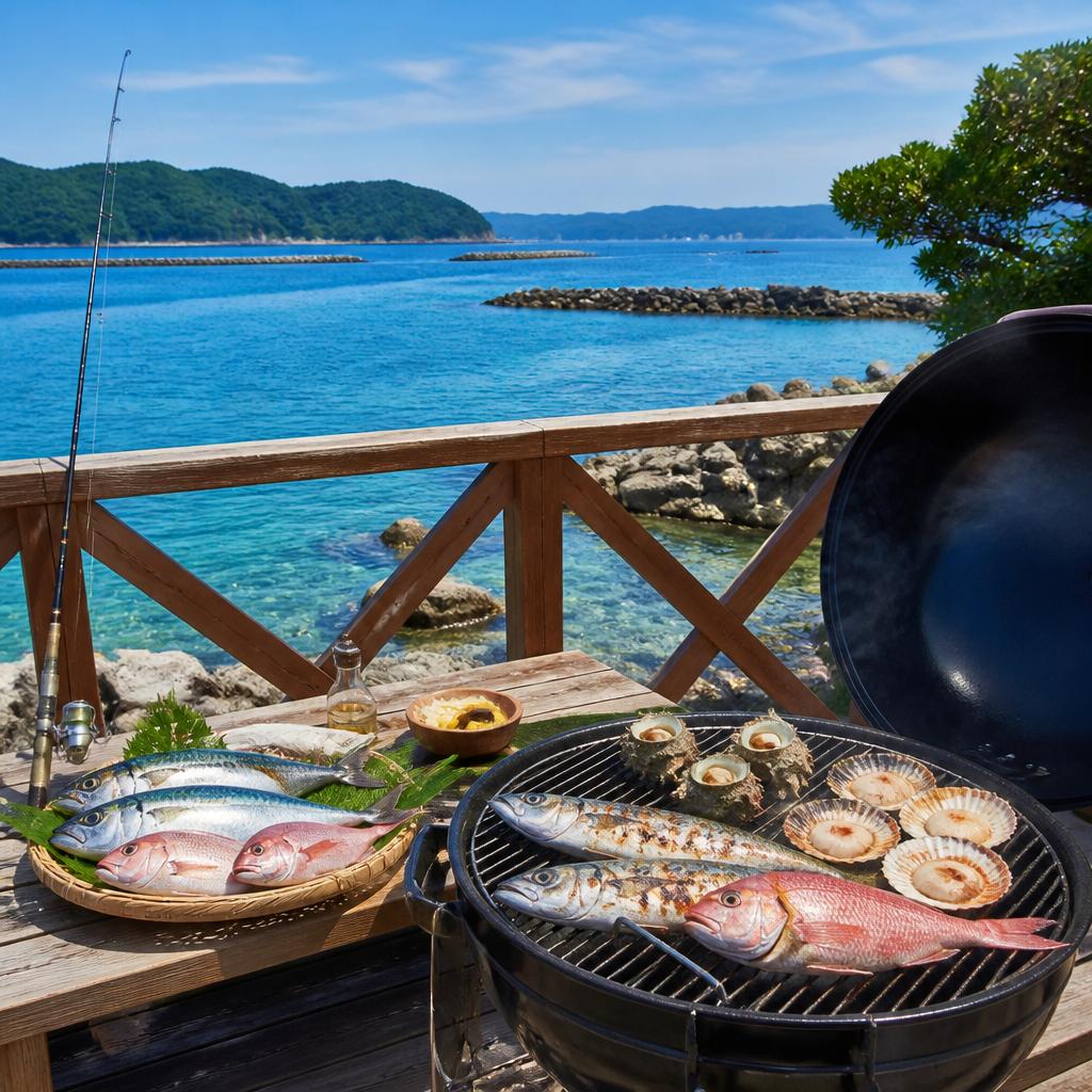 新鮮な海の幸を味わう