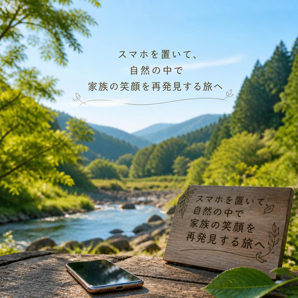 スマホを置いて、自然の中で家族の笑顔を再発見する旅へ