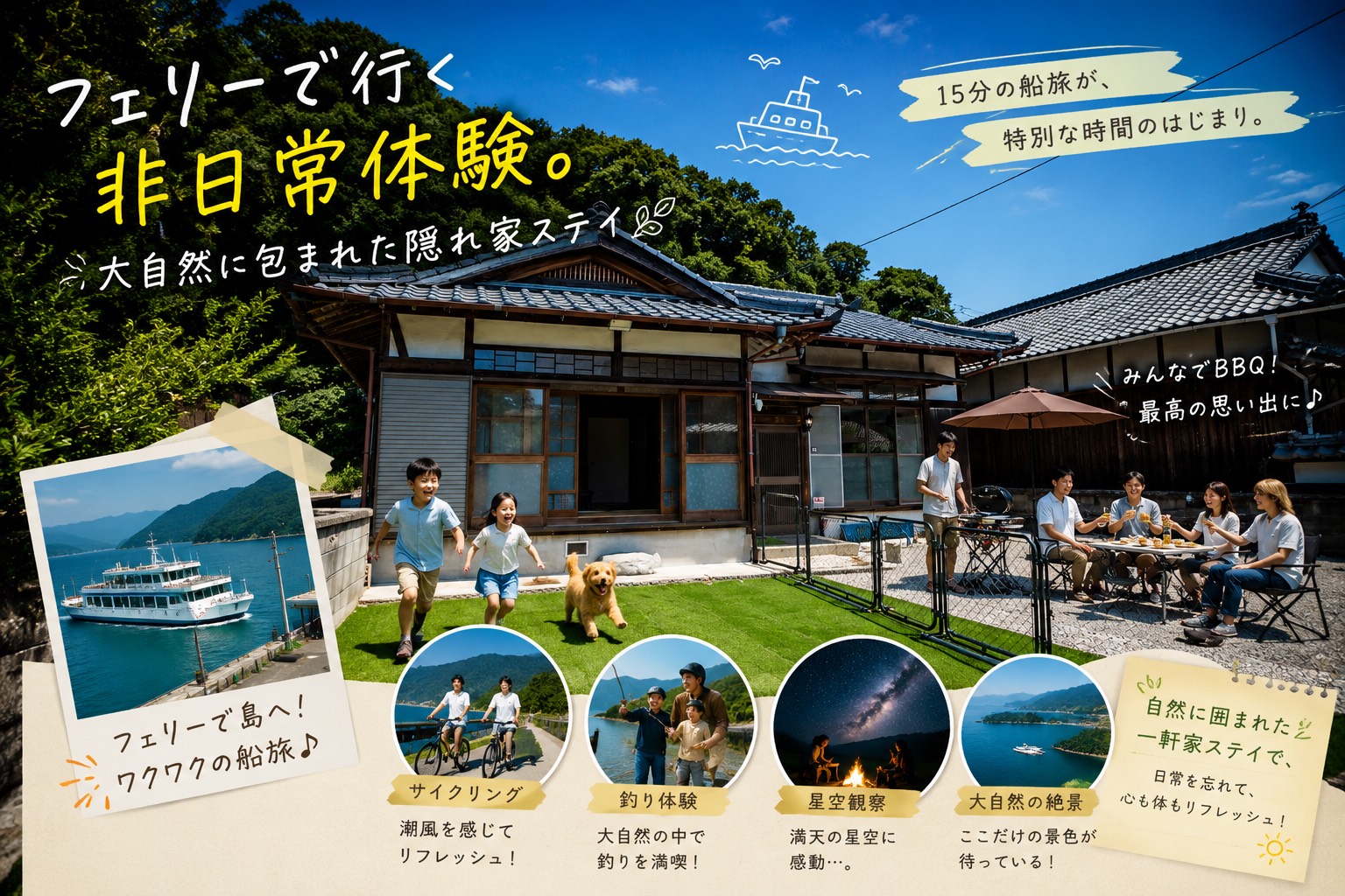 ペットと一緒に楽しむ非日常