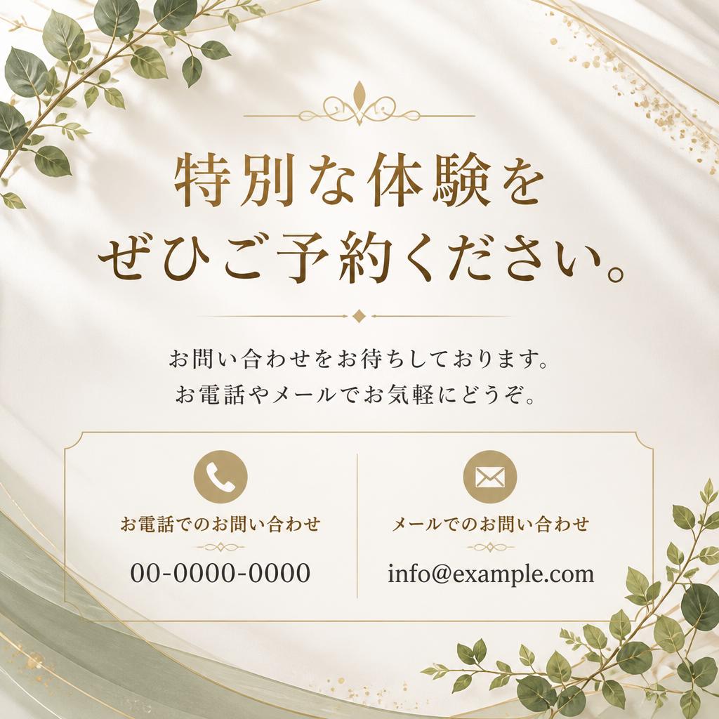 今すぐ予約・お問い合わせ