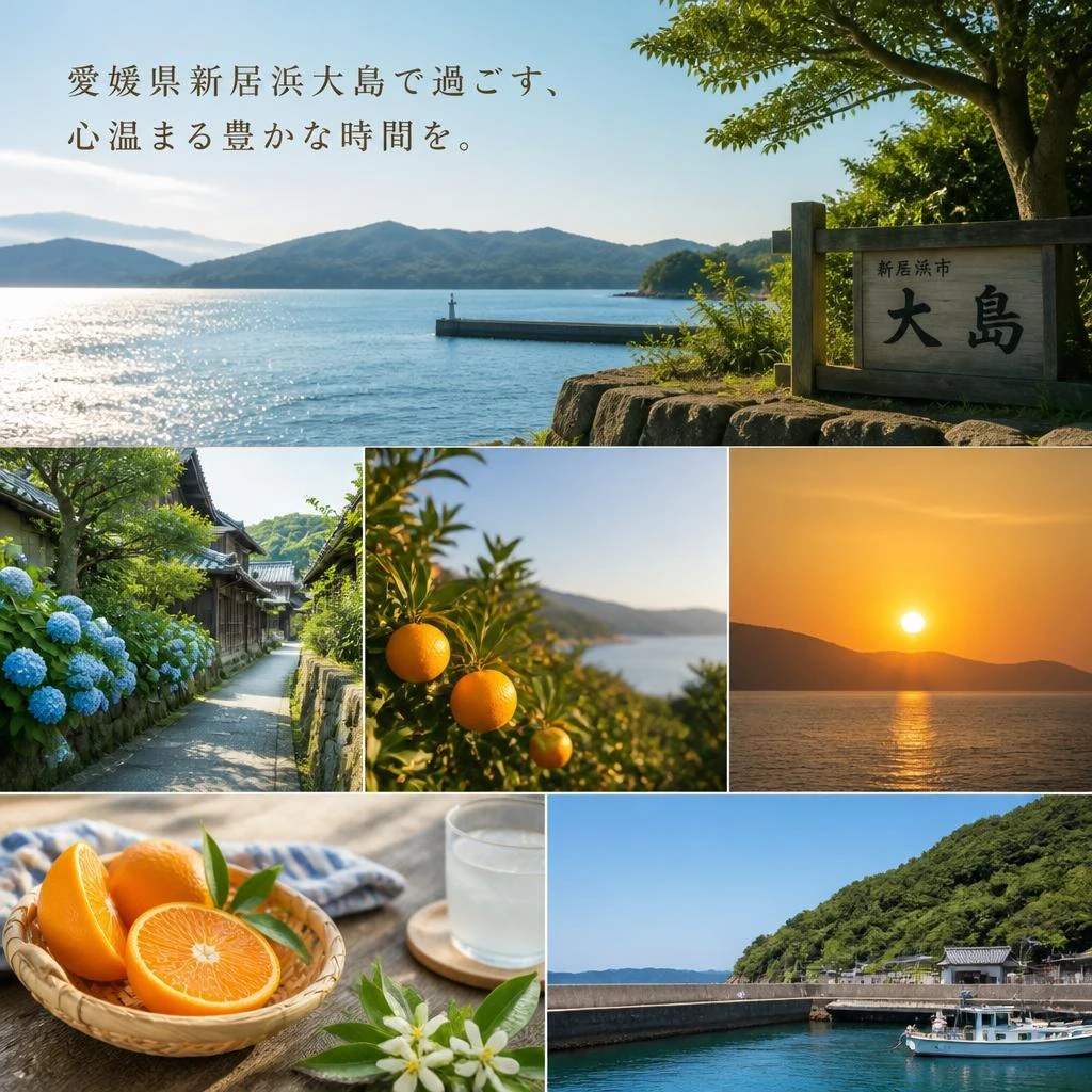 愛媛県新居浜大島で過ごす、心温まる豊かな時間を。