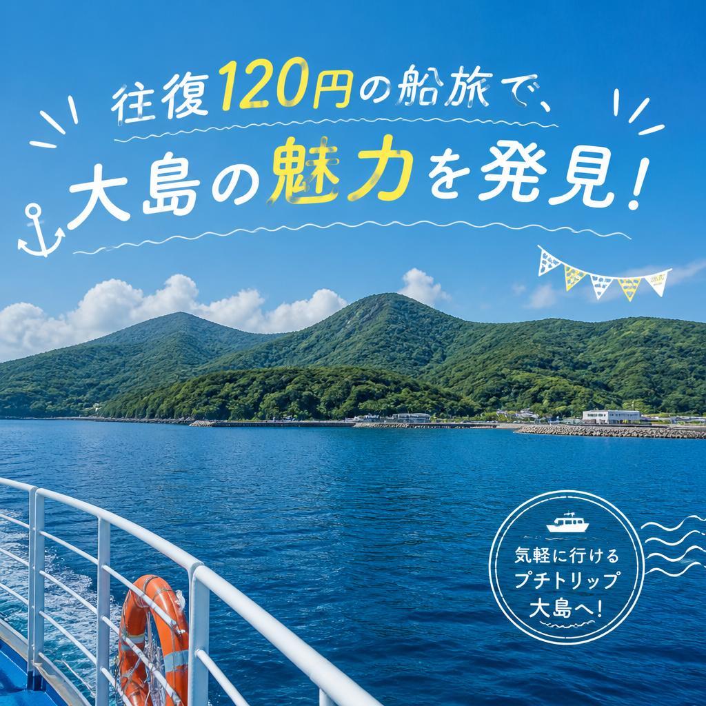 往復120円の船旅で、大島の魅力を発見！
