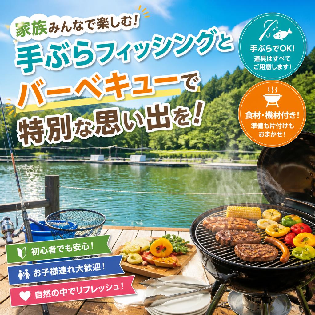 家族みんなで楽しむ！手ぶらフィッシングとバーベキューで特別な思い出を！
