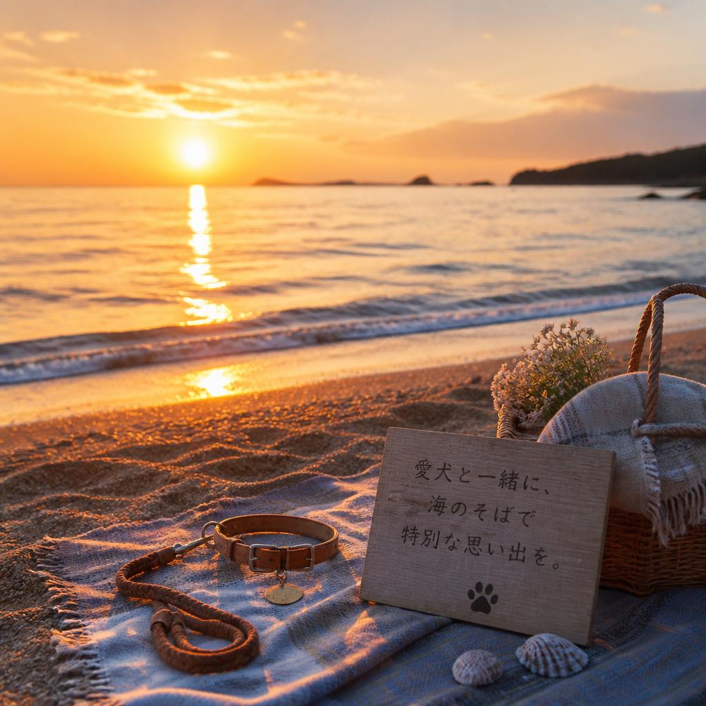 愛犬と一緒に、海のそばで特別な思い出を。