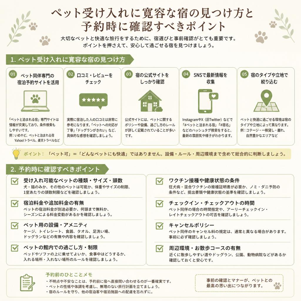 2. 宿選びのポイント