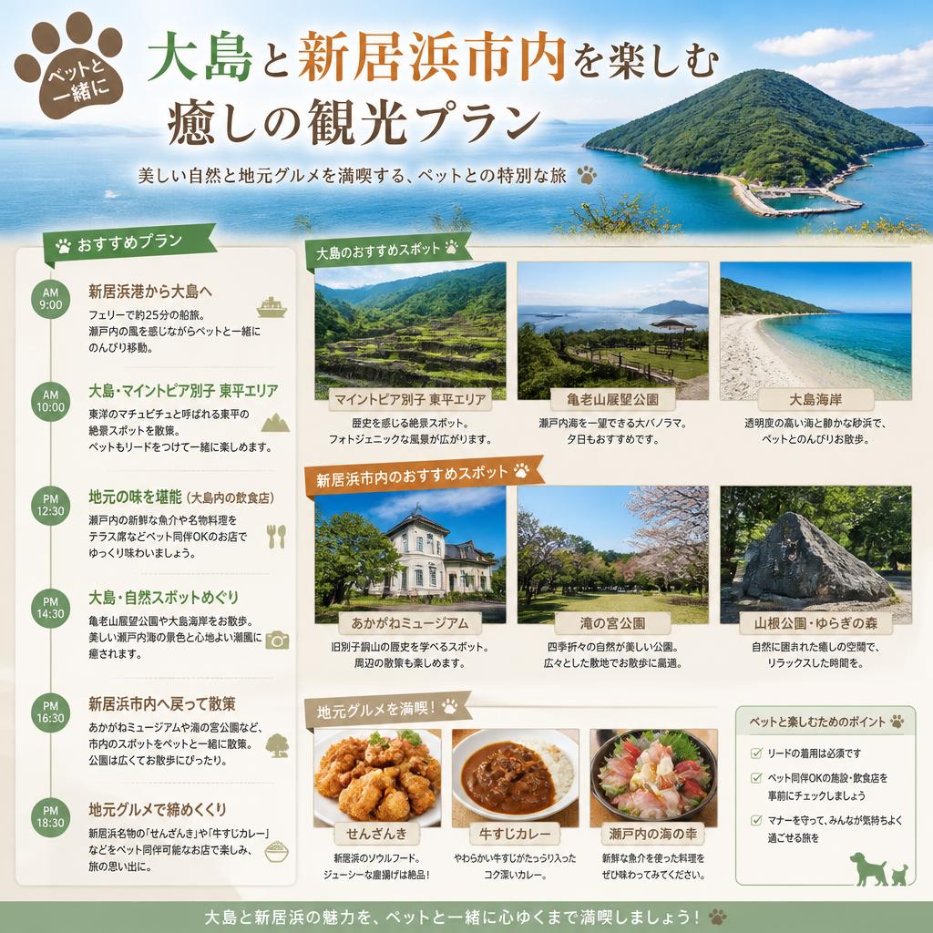 新居浜の観光スポットを巡る