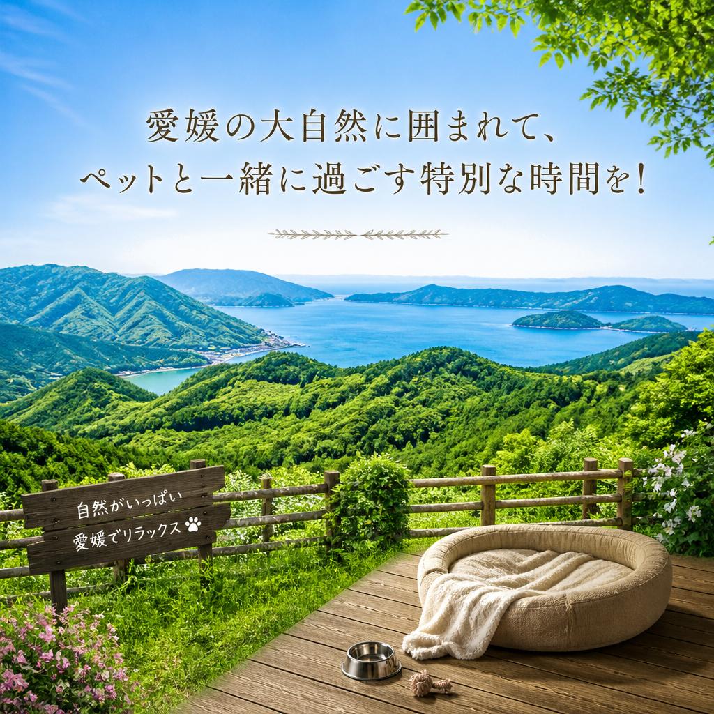 愛媛の大自然に囲まれて、ペットと一緒に過ごす特別な時間を！