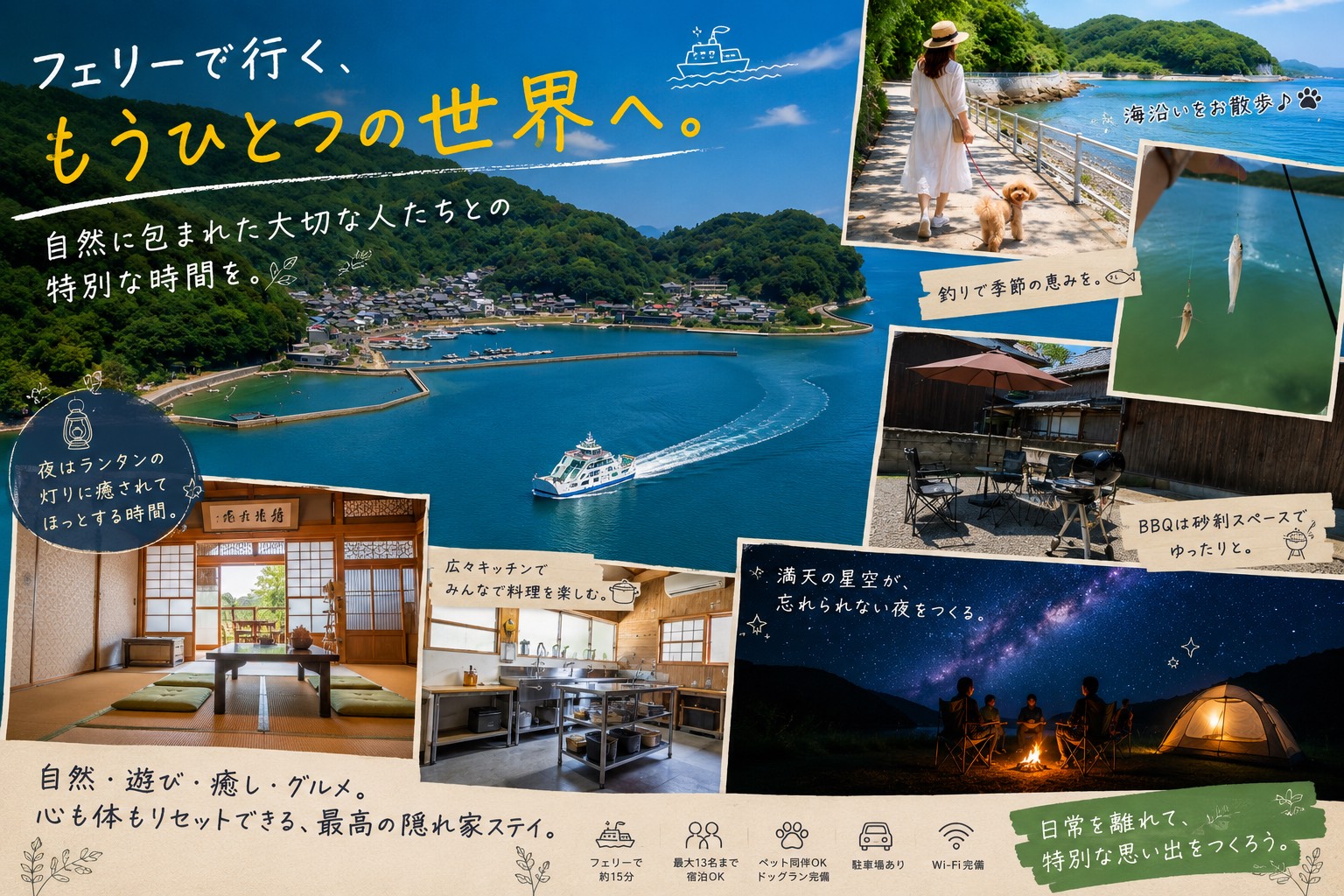 何にもないけど何でもできる！愛媛の離島で過ごす贅沢なひととき。