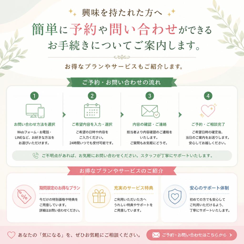 7. お問い合わせ・予約へ