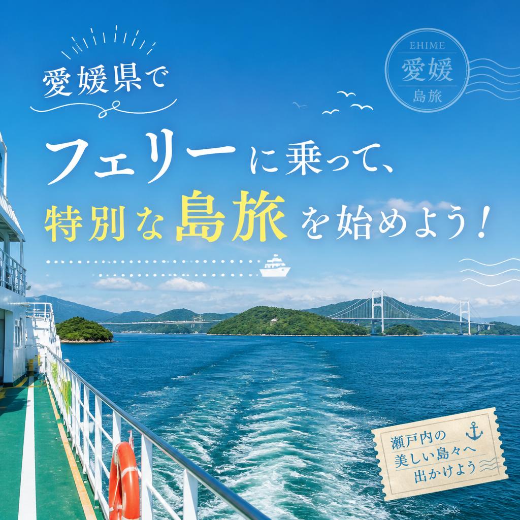 愛媛県でフェリーに乗って、特別な島旅を始めよう！