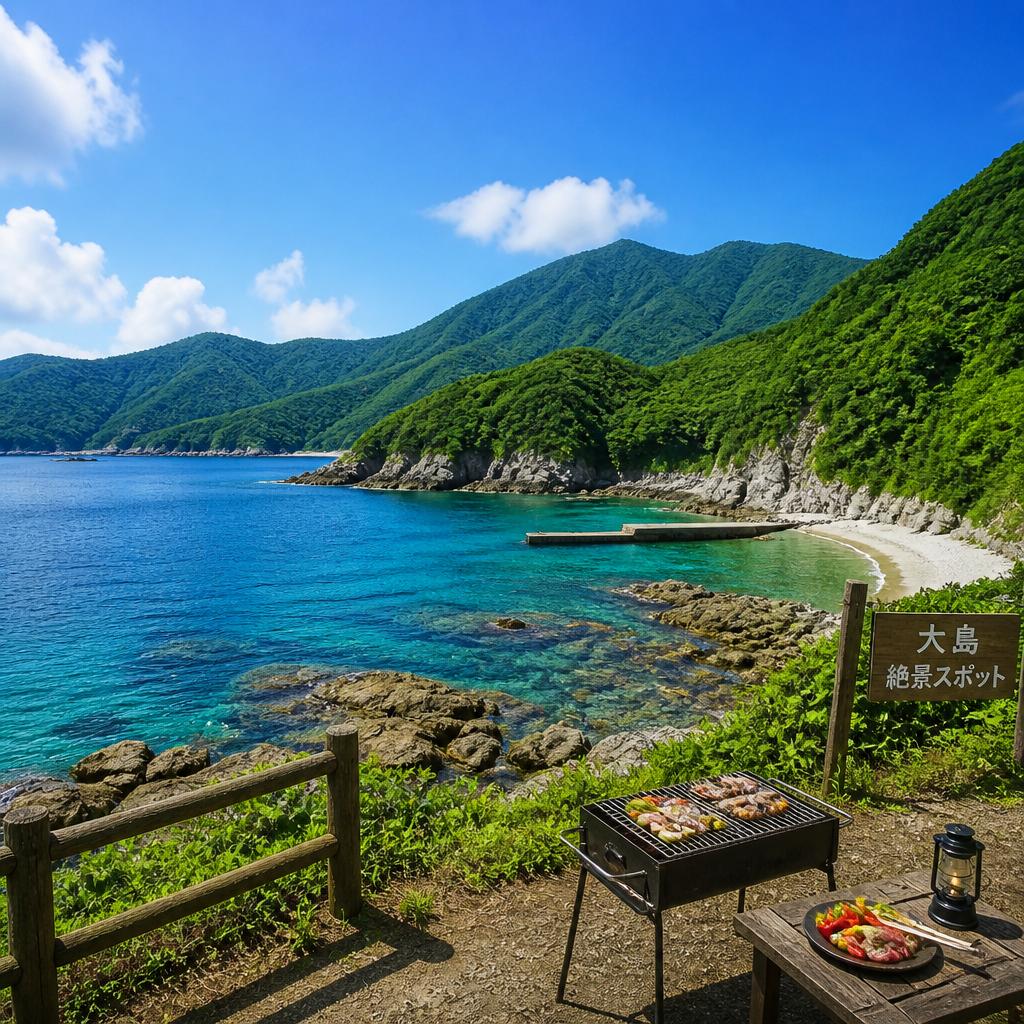 大島に広がる大自然
