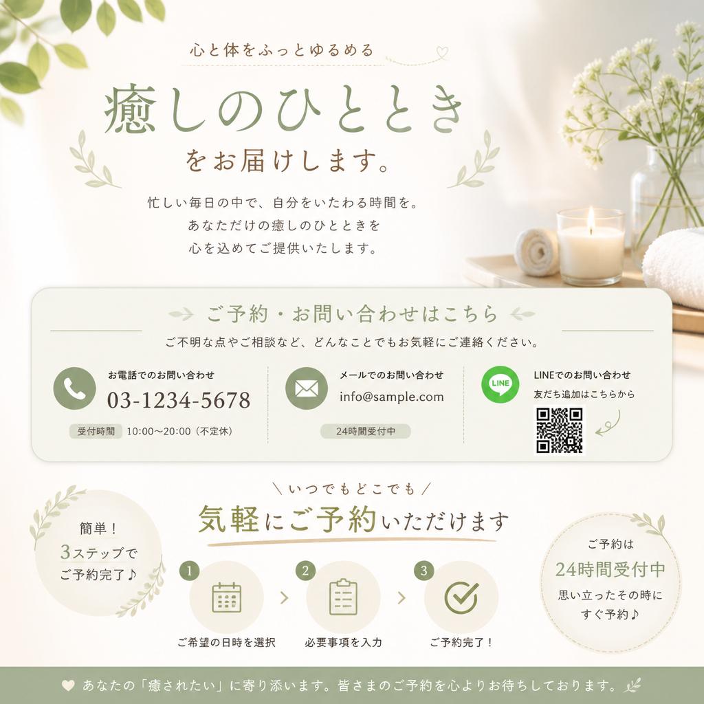 お問い合わせと予約