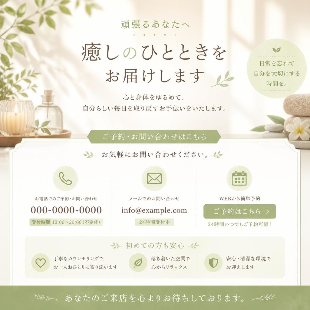 お問い合わせと予約