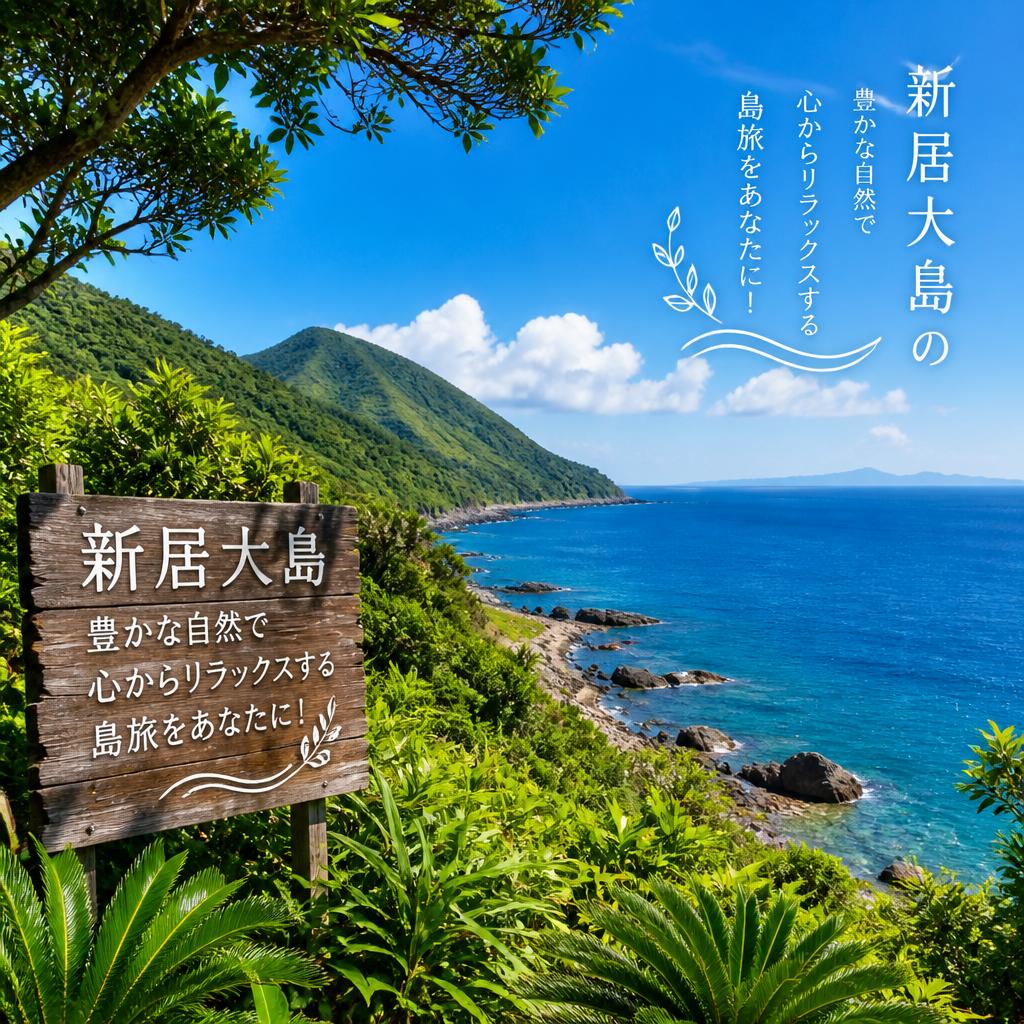 新居大島の豊かな自然で心からリラックスする島旅をあなたに！