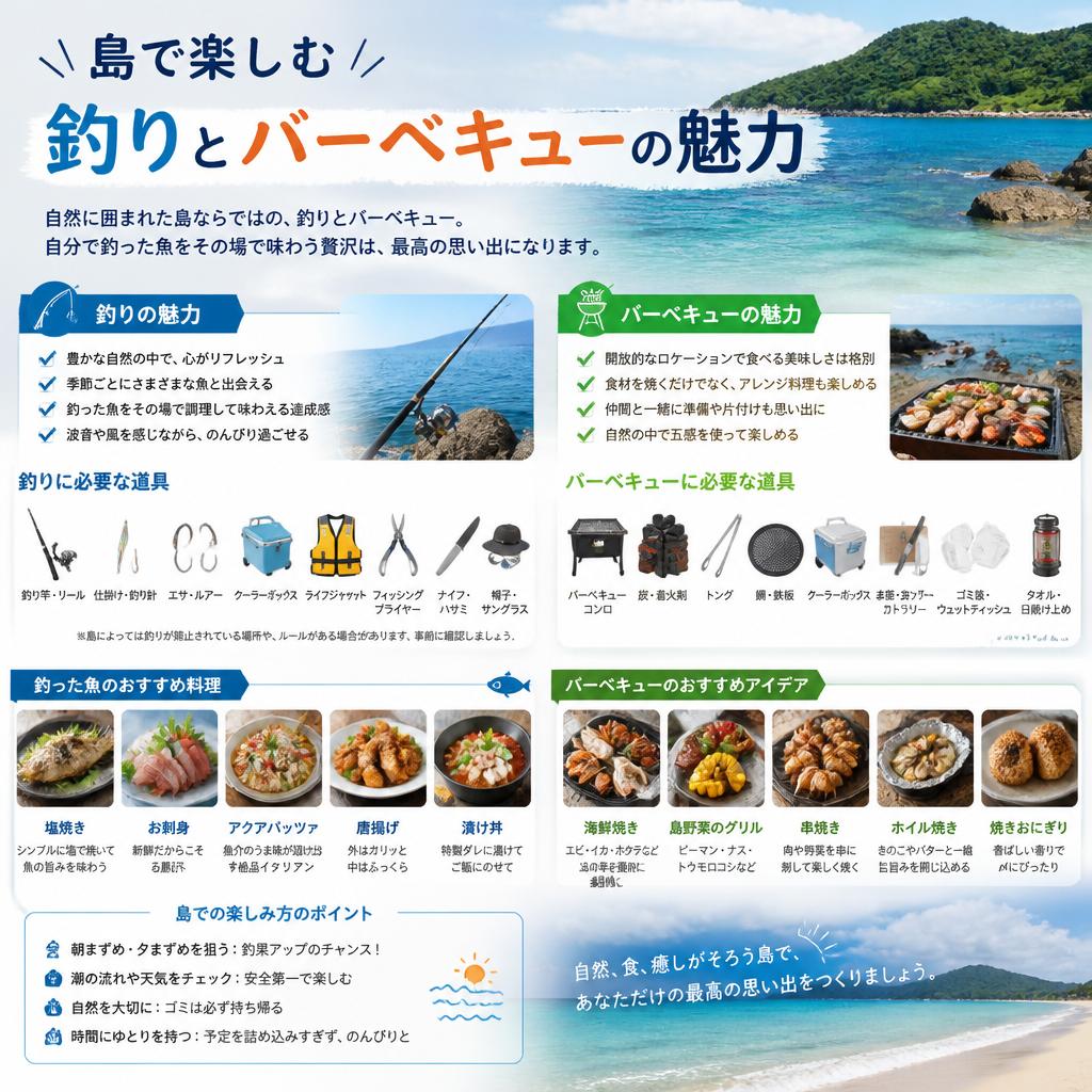 釣り・バーベキューの楽しみ方