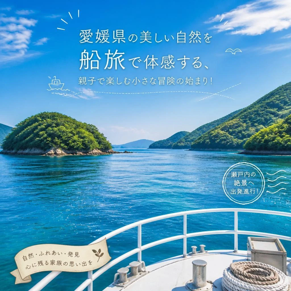 愛媛県の美しい自然を船旅で体感する、親子で楽しむ小さな冒険の始まり！