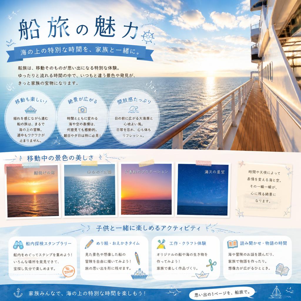 2. 船の旅でのワクワク体験！