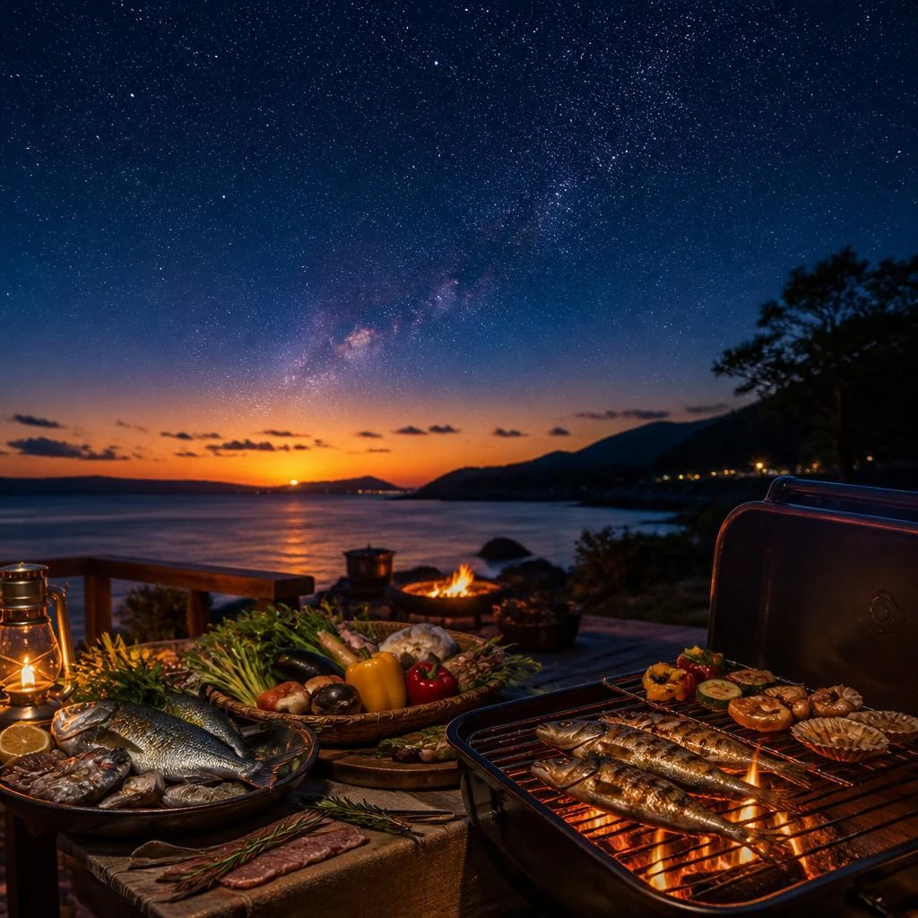 星空の下でBBQを楽しもう