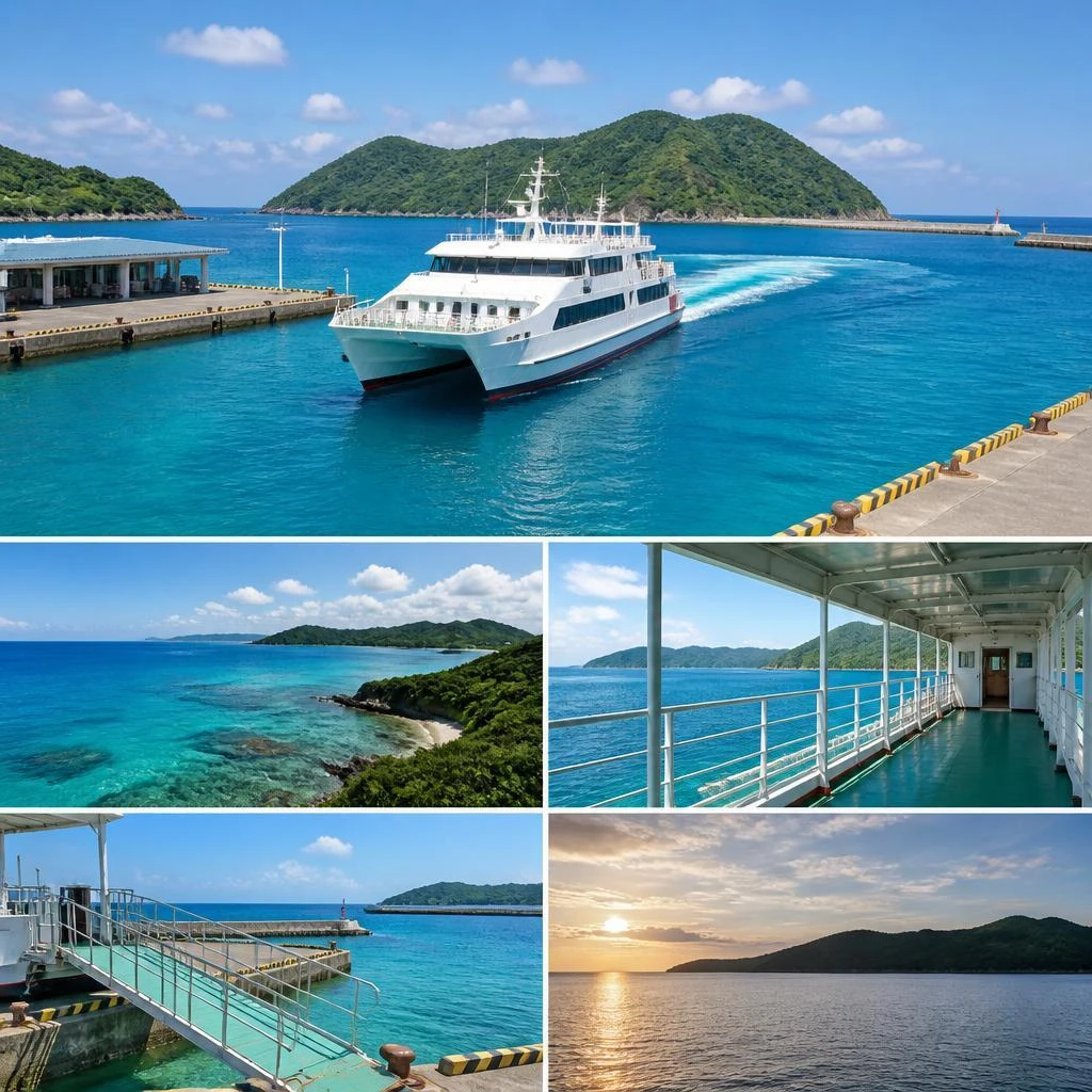 黒島港から大島へのフェリー